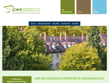 Tablet Screenshot of gwk1921-wohnbau.de